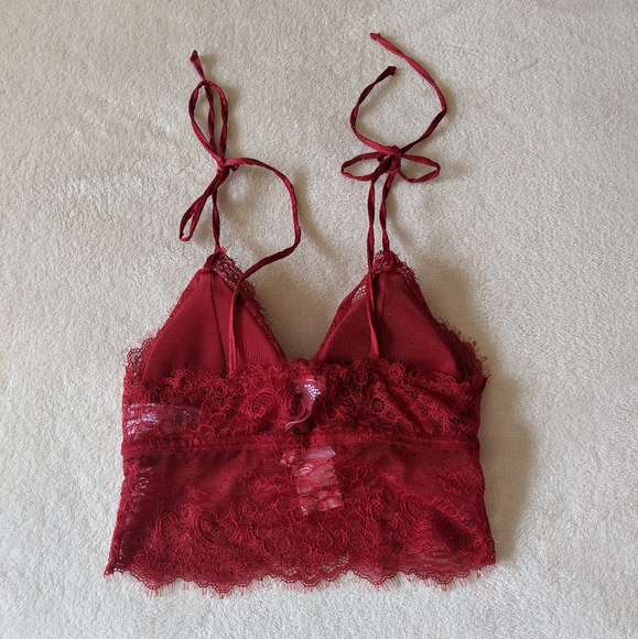 Free with Purchase Garage Satin Lace Tank XS - Picture 7 of 10